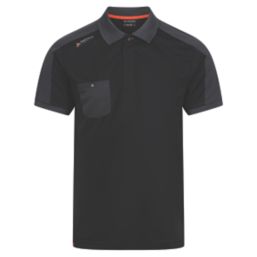 Regatta Tactical Offensive Polo Shirt Black Large 41.5" Chest
