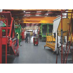 Ecotile Recycled 7mm T-Joint Interlocking Floor Tiles Black 7mm 4 Pack