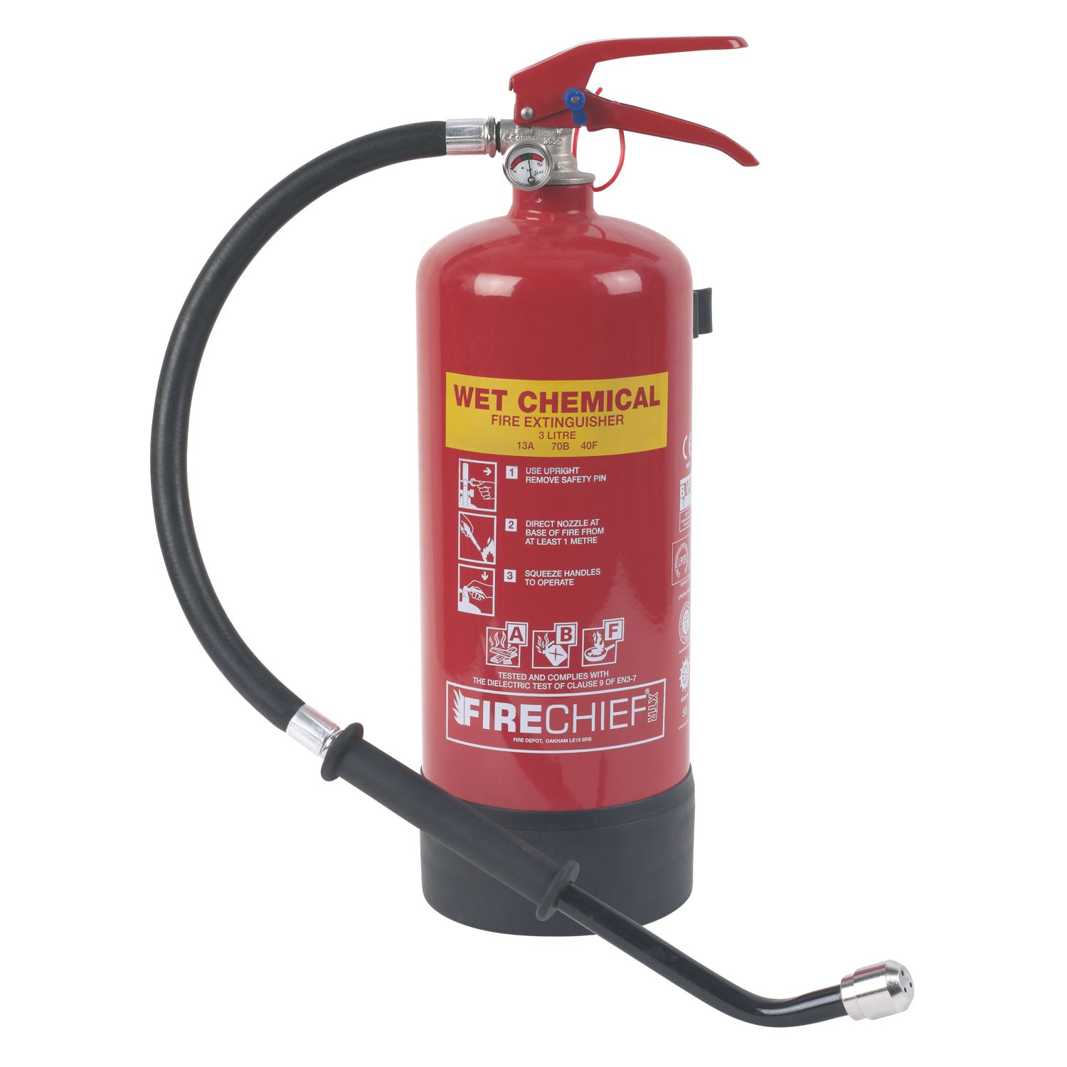 Firechief Wet Chemical Fire Extinguisher 3Ltr (9760H)
