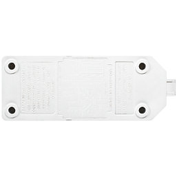 Masterplug 13A 2-Gang Fused Rewireable Socket  White