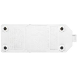 Masterplug 13A 2-Gang Fused Rewireable Socket  White