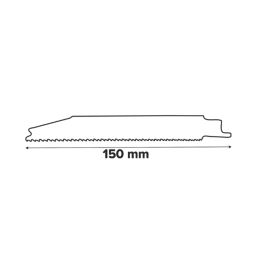 Bosch  S123XF Metal Reciprocating Saw Blades 150mm 5 Pack