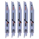 Bosch  S123XF Metal Reciprocating Saw Blades 150mm 5 Pack