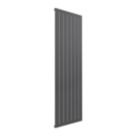 Reina Flat Single 1600mm x 514mm 3152BTU Anthracite Vertical Designer Radiator