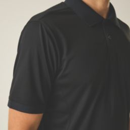 Regatta Recycle.Me Pique Polo Shirt Black 2X Large 51" Chest