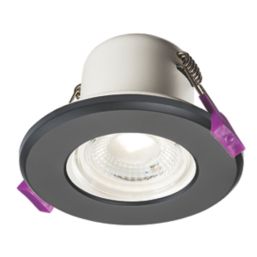 Knightsbridge CFR Fixed  Fire Rated LED Downlight Black 5W 570lm