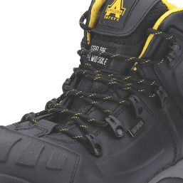 Amblers AS803 Size 12  Black Waterproof Steel Toe Cap Safety Boots
