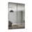 Spacepro Classic 2-Door Sliding Wardrobe Door Kit Graphite Frame Mirror Panel 1489mm x 2260mm