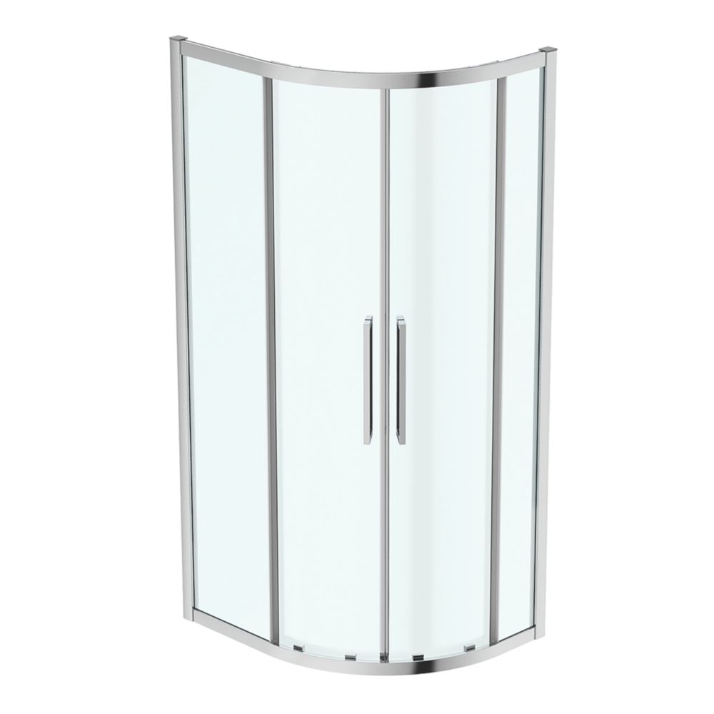 Ideal Standard I.life Semi-Framed Offset Quadrant Shower Enclosure Non-Handed Silver 800mm x 1000mm x 2005mm