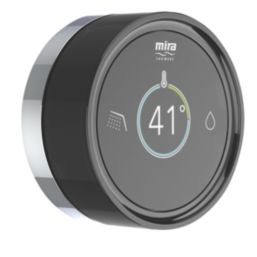 Mira Platinum Remote Single Outlet HP/Combi Thermostatic Black/Chrome Wireless Digital Shower Valve & Controller