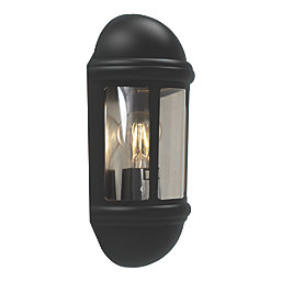 4lite  Outdoor IP65 Half Wall Lantern Black