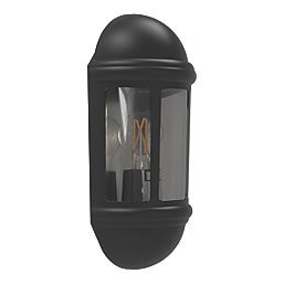4lite  Outdoor IP65 Half Wall Lantern Black