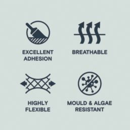 LickPro 5Ltr Smooth Blue 02 Masonry Paint