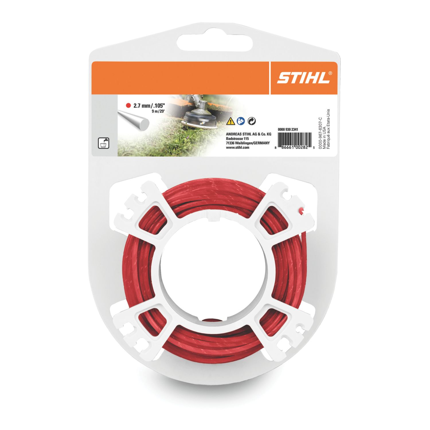 STIHL Round Mowing Line 2.7mm x 32m (976VP)