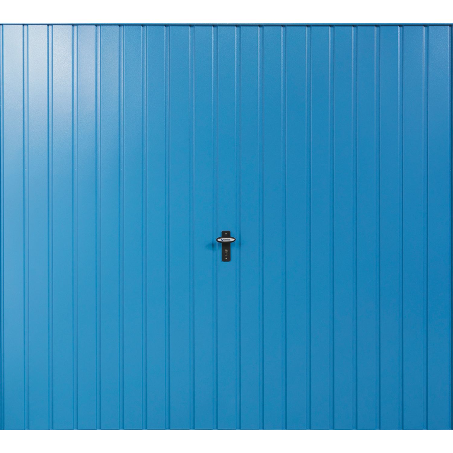 Gliderol Vertical 7' x 7' Non-Insulated Frameless Steel Up & Over Garage Door Light Blue (976VR)