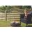 Forest Prague  Lattice Curved Top Fence Panels Natural Timber 6' x 5' Pack of 10