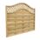 Forest Prague  Lattice Curved Top Fence Panels Natural Timber 6' x 5' Pack of 10