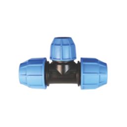 FloPlast  MDPE Compression Reducing Tee 32mm x 25mm x 32mm
