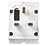 Masterplug 13A Fused 3-Way  Plug Adaptor