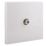 British General 900 Series 1-Gang F-Type Satellite Socket White with Colour-Matched Inserts