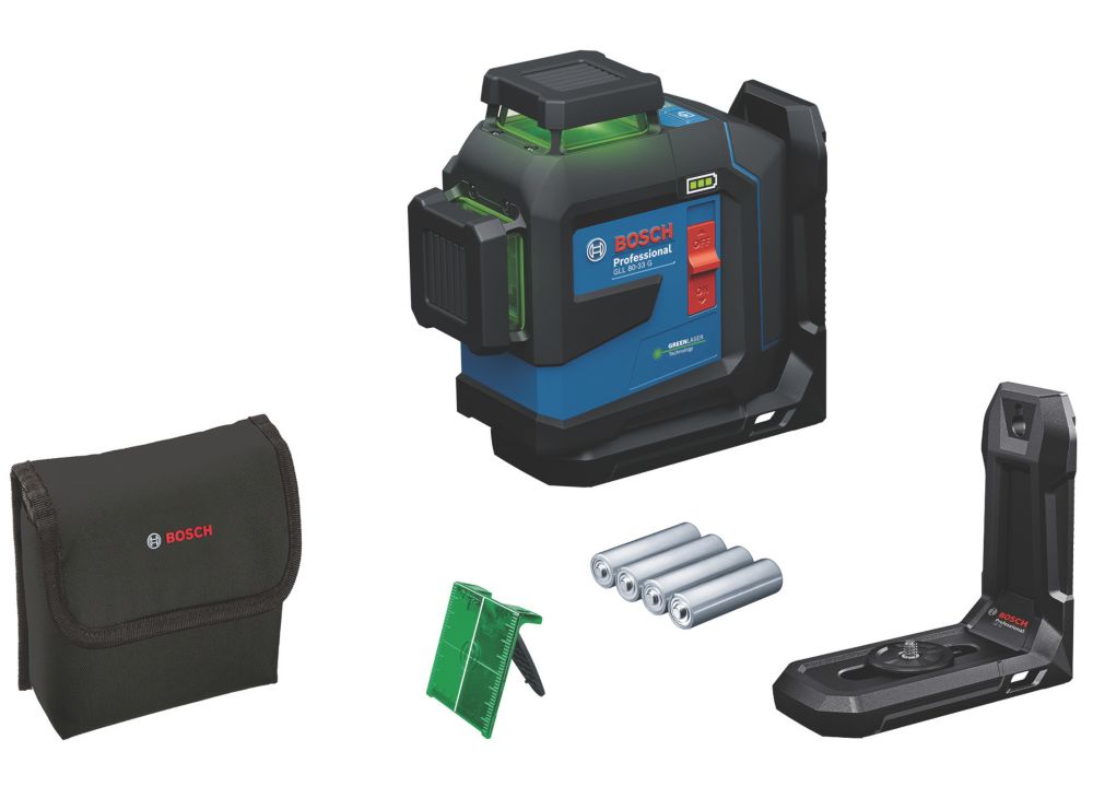 Bosch GLL 80-33 G Green Self-Levelling Multi-Line Line Laser