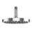 Gainsborough Round Dual Outlet HP Rear-Fed Exposed Chrome Thermostatic Cool Touch Mixer Shower
