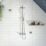 Gainsborough Round Dual Outlet HP Rear-Fed Exposed Chrome Thermostatic Cool Touch Mixer Shower