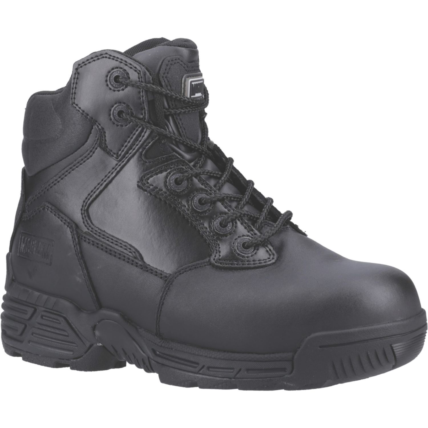 Magnum Stealth Force 6.0 Size 13 Black Water-Resistant Safety Boots (977KE)