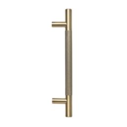 Elite Knobs & Handles Kensington Knurled T Bar Handle Antique Brass 180mm