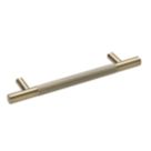 Elite Knobs & Handles Kensington Knurled T Bar Handle Antique Brass 180mm