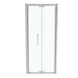 Ideal Standard I.life Semi-Framed Square In-Fold Shower Door Silver 900mm x 2005mm