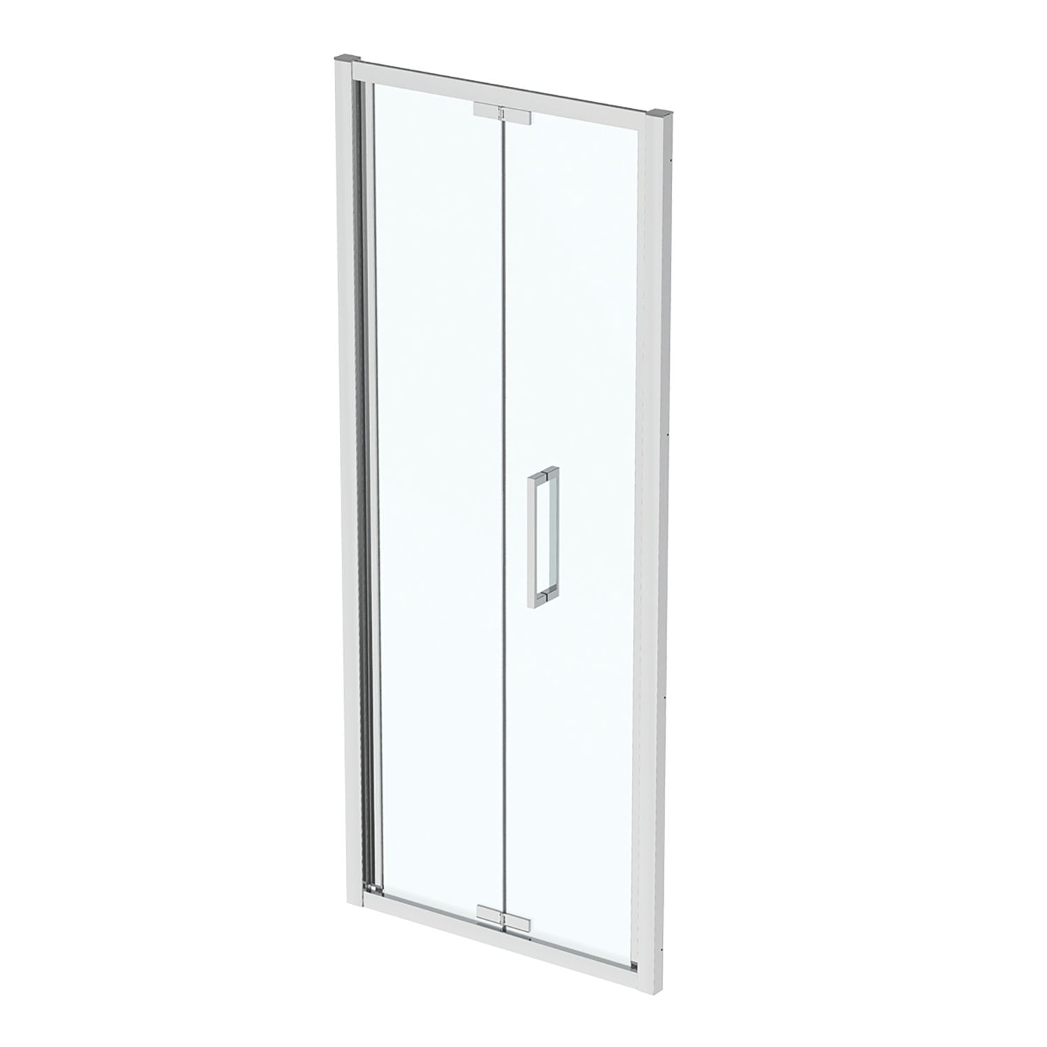 Ideal Standard I.life Semi-Framed Square In-Fold Shower Door Silver 900mm x 2005mm (977KU)