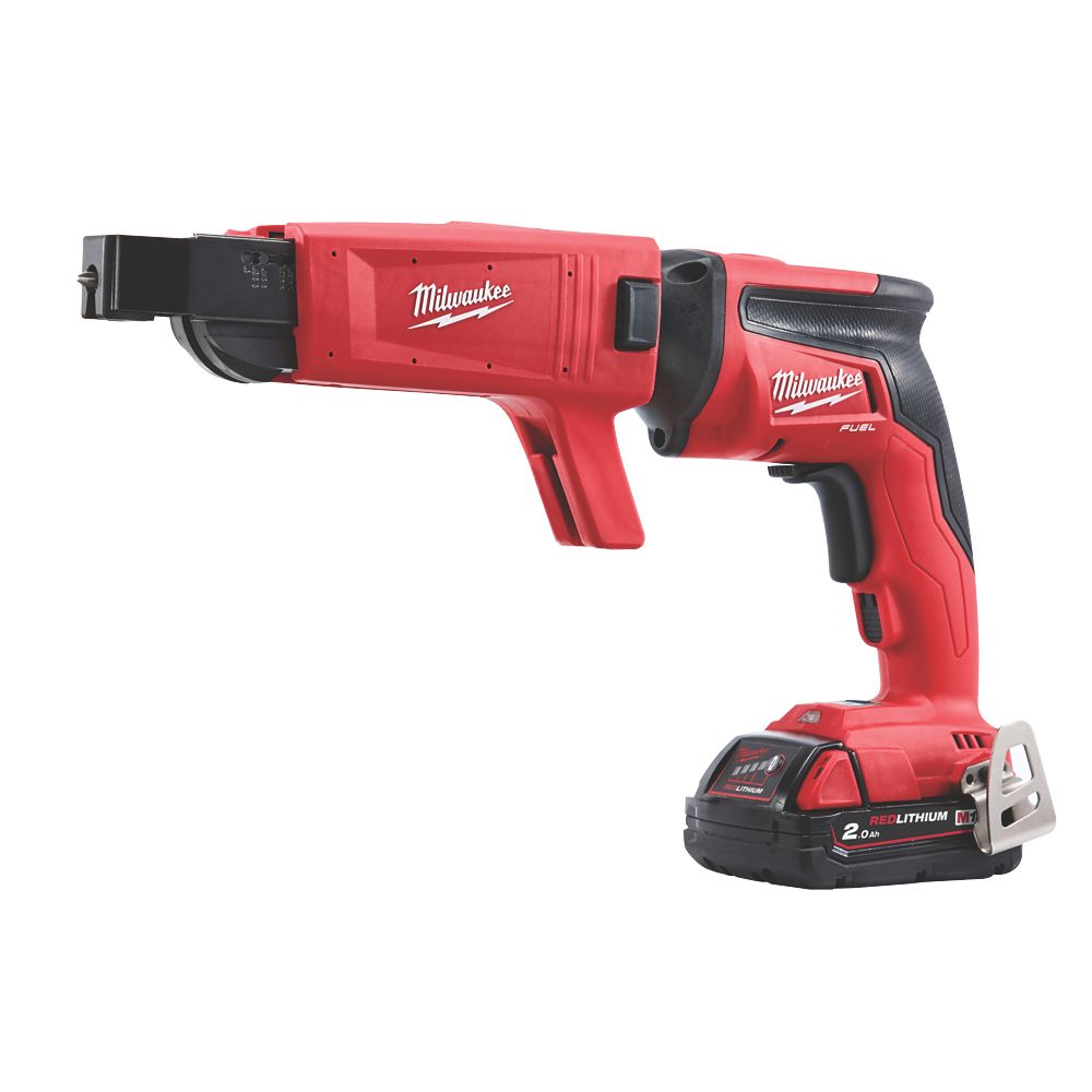 Refurb Milwaukee M18FSGC-202X FUEL 18V 2 x 2.0Ah Li-Ion RedLithium Brushless Cordless Drywall Screwdriver with Attachment