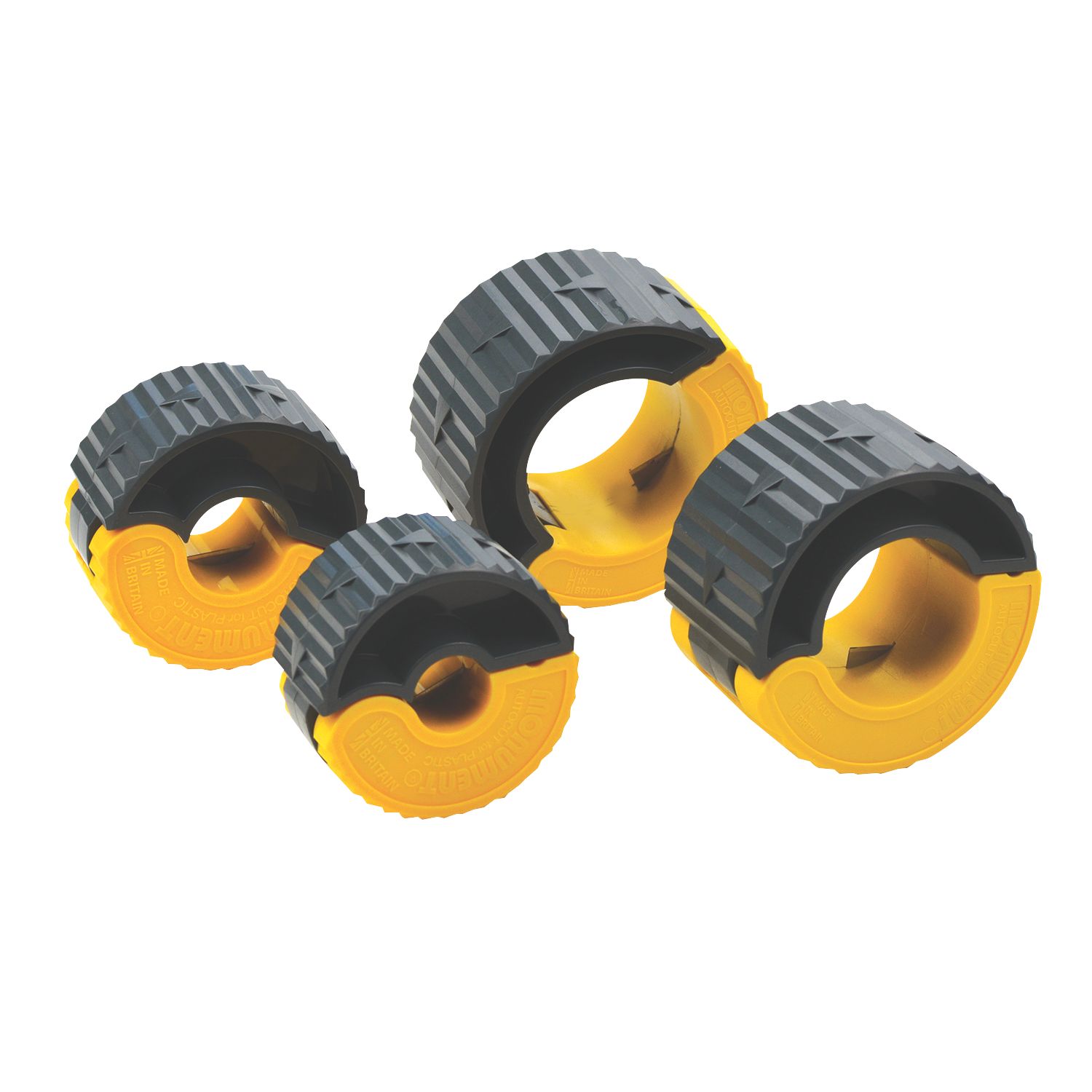 Monument Tools 15, 22, 35 & 42mm Automatic Plastic Pipe Cutter Set 4 Pieces (977PG)