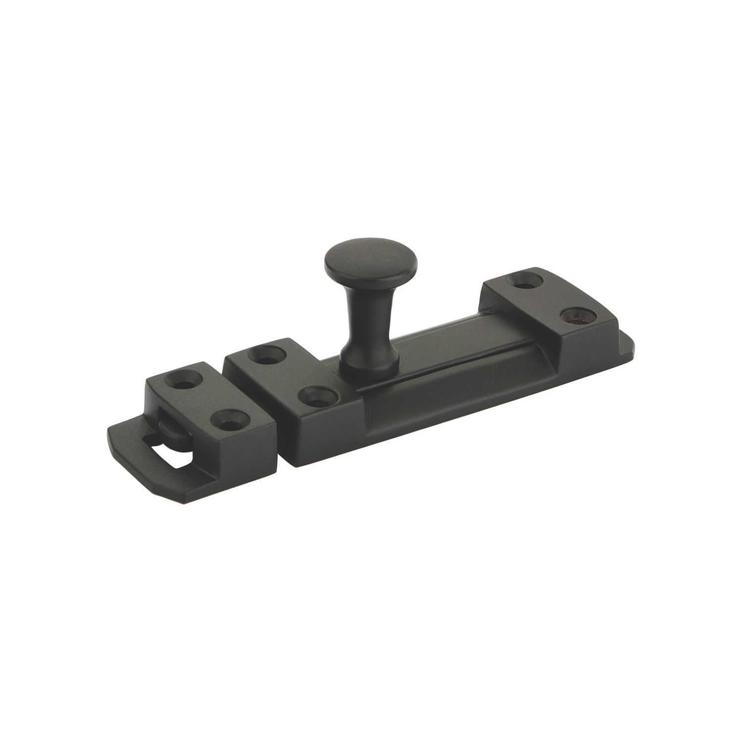 Smith & Locke Flat Door Bolt Matt Black 60mm (977TE)