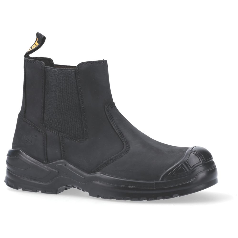 CAT Striver Safety Dealer Boots Black Size 11 | Dealer Boots | Screwfix.com