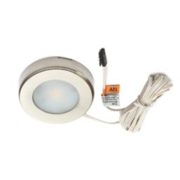 VEW Galaxy Round LED Cabinet Light Steel 2.6W 182lm