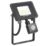 Sylvania SylFlood Outdoor LED Floodlight With PIR Sensor Black 10.5W 1000lm
