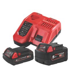 Milwaukee  M18BLTRC-522X 18V 2 x 2.0 / 5.0Ah Li-Ion RedLithium Brushless Cordless Threaded Rod Cutter