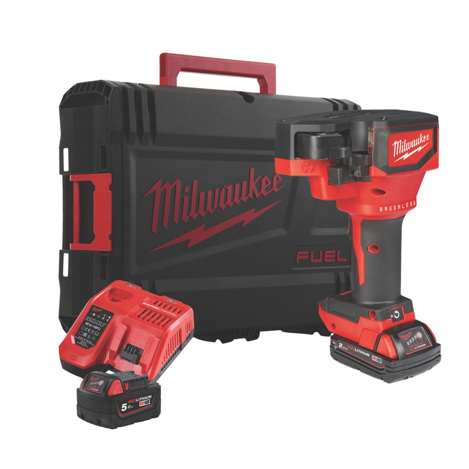 Milwaukee M18BLTRC-522X 18V 2 x 2.0 / 5.0Ah Li-Ion RedLithium Brushless Cordless Threaded Rod Cutter (977XR)