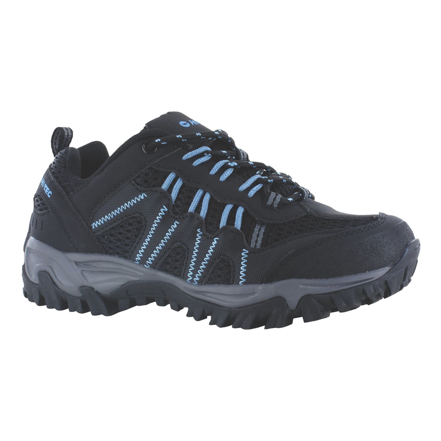 Hi-Tec Jaguar Size 4 Womens Black Water-Resistant Non Safety Trainers (977YG)