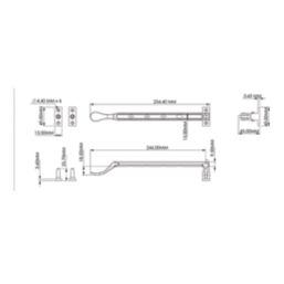 Smith & Locke Traditional Casement Stay White 280mm