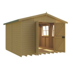 Shire Bison 10' x 10' (Nominal) Apex Tongue & Groove Timber Workshop