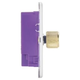 Knightsbridge SF2192MWB 2-Gang 2-Way LED Dimmer  Matt White