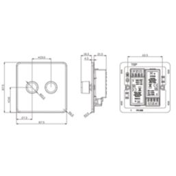 Knightsbridge SF2192MWB 2-Gang 2-Way LED Dimmer  Matt White