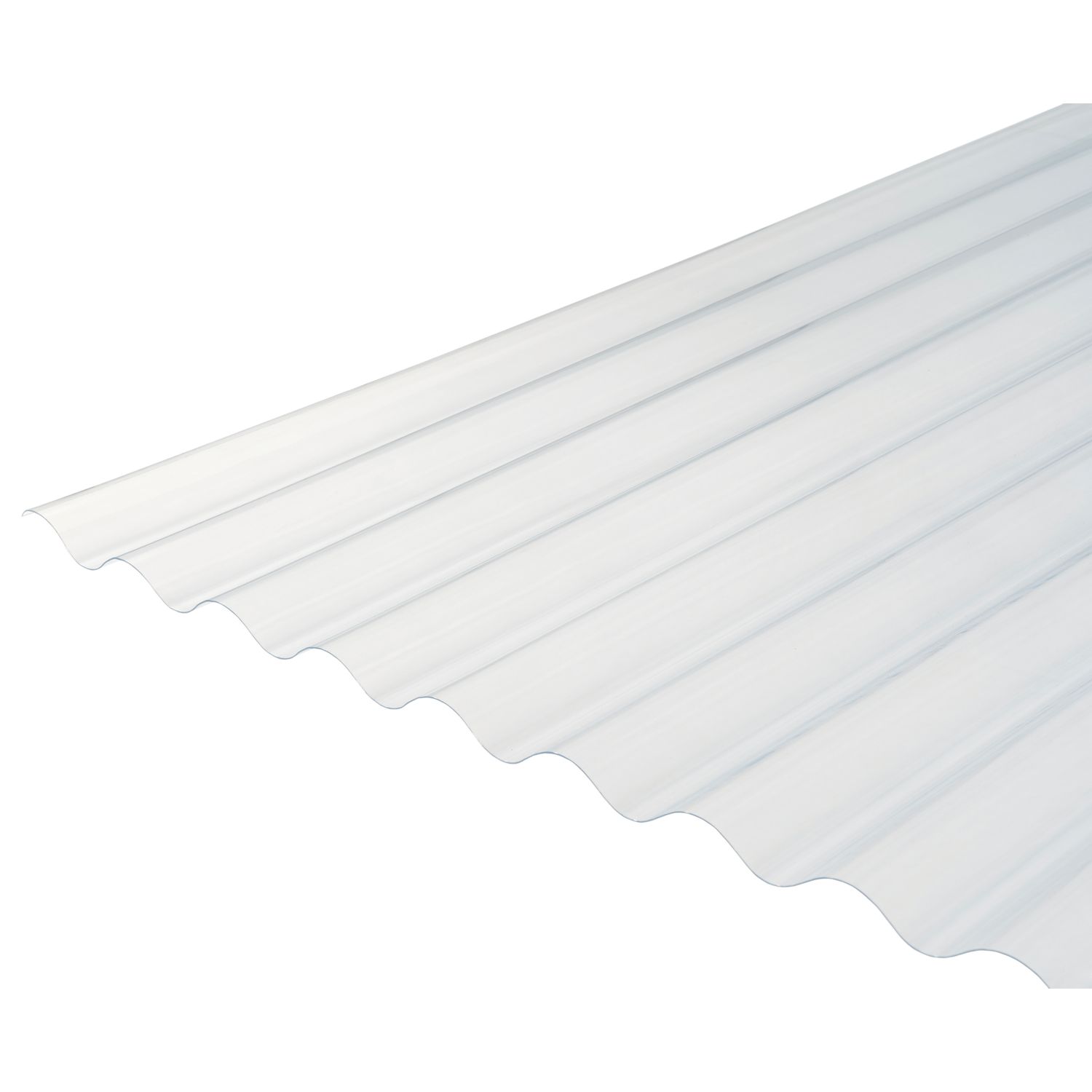 Radmat Building Materials Corrugated PVC Roof Sheet Clear 3050mm x 0.8mm x 762mm (978CY)