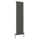 Reina Harley Single 1600mm x 420mm 2438BTU Anthracite Vertical Designer Radiator