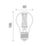 4lite WiZ E27 A60 LED Filament Light Bulb 6.7W 800lm