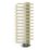 Terma 780mm x 400mm 1244BTU Cream / Brass Curved Designer Towel Radiator