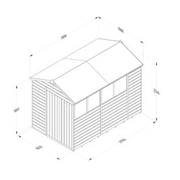 Forest Beckwood 6' x 9' 6" (Nominal) Apex Shiplap Timber Shed
